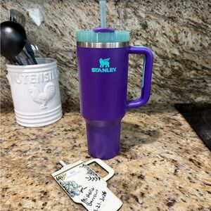 Stanley Rare Deep Purple with custom lid and straw